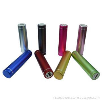 Mini portable power bank/charger with LED torch for all mobile phone